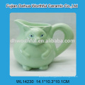 Pink cute fox shaped ceramic water cup with handle